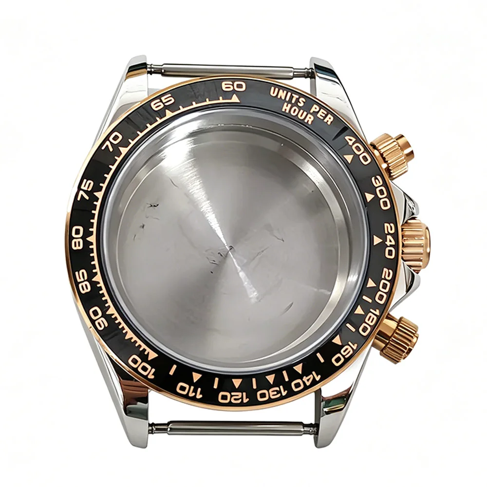 39mm Watch Case 13mm Thicknesss 3ATM Shell Fit 29.5mm Dial 316L Stainless Steel Case for VK63 Movement Quartz Watch Accessories
