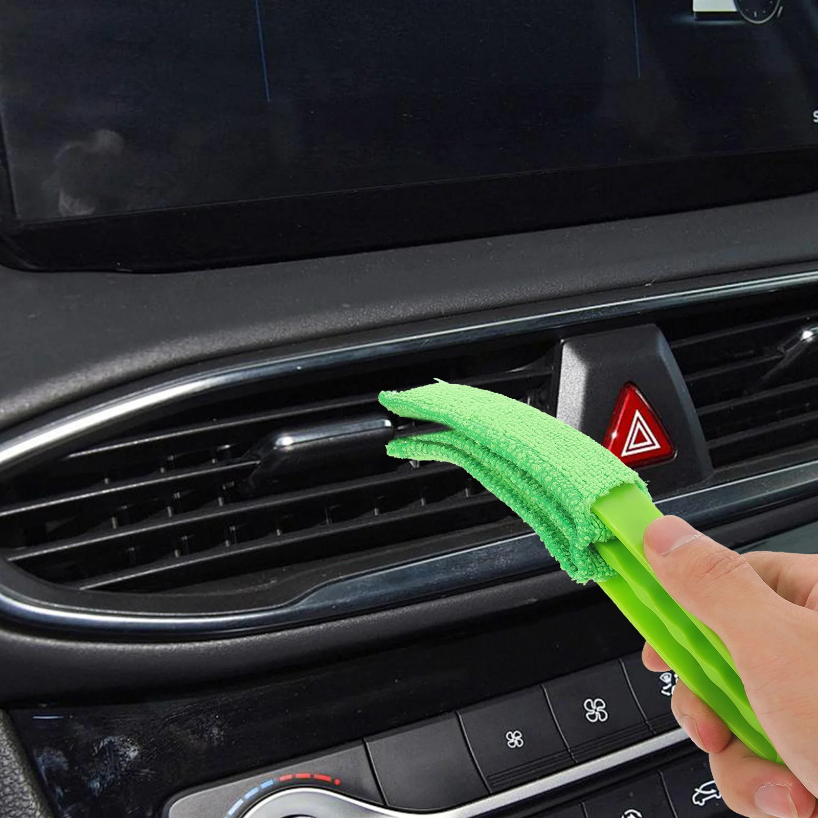 

1Set Blind Cleaner Tool Kit Window Track Duster Brush Replacement Heads Groove Gap Air Vent Cleaning Air Duct Vent Cleaner Brush