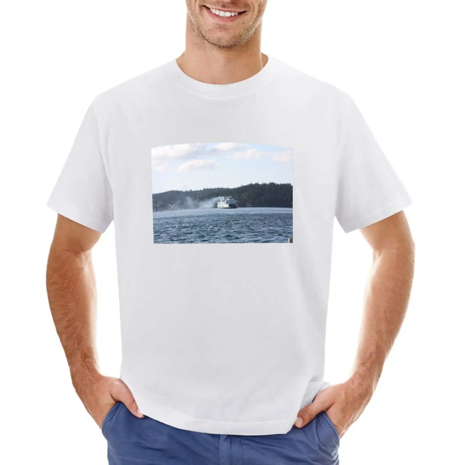 Washington State Ferry T-shirt summer clothes tops summer tops hippie clothes workout shirts for men