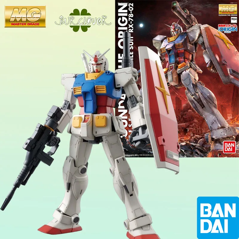 

Bandai Original MG GUNDAM Origin RX-78-02 1/100 аниме фигурка в сборе модель игрушки подарки для детей коллекционные хобби