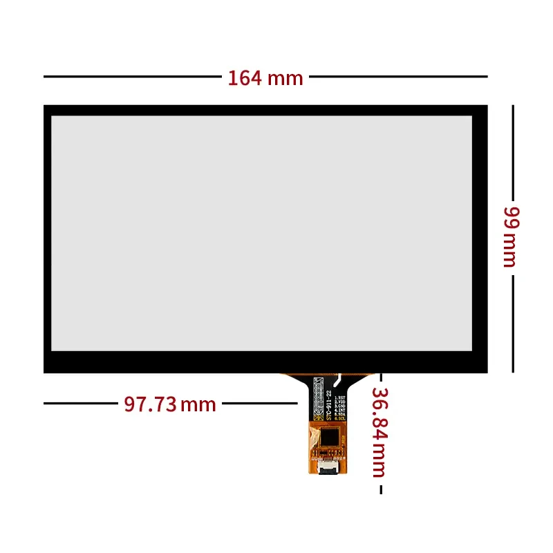 Imagem -03 - Substituição da Tela Lcd para Carro Dvd e Navegação Toque Capacitivo Laminado Gt911 165x100 mm At070tn94 At070tn92