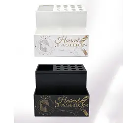 Shear Holder Barber Accessories Rack Hair Brush Holder Barber Scissors Holder Box Salon Organizer for Hairstyling Brushes Clips