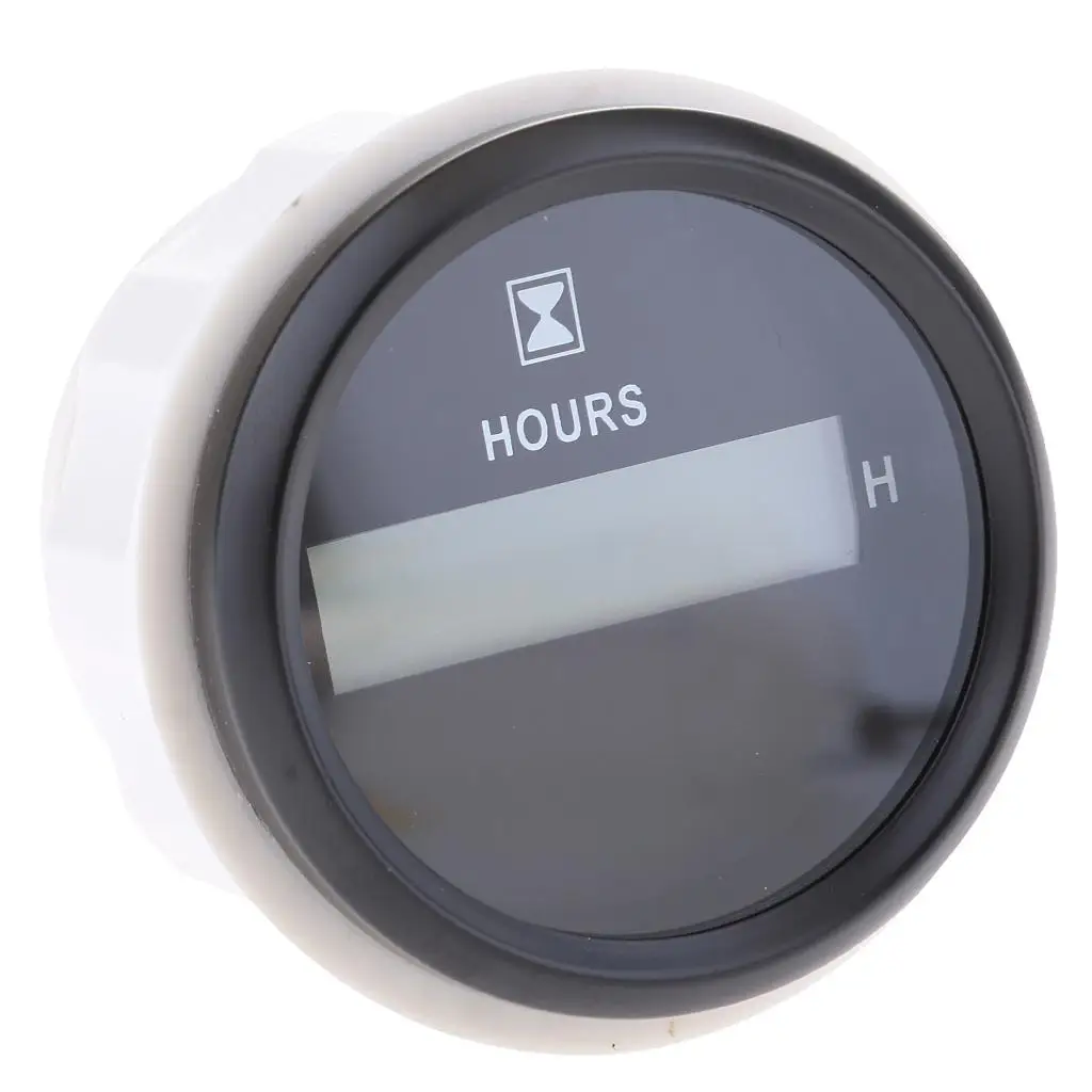 

Счетчик моточасов для судовых двигателей из нержавеющей стали, 52 мм, водонепроницаемый, прибор для лодок, для обслуживания и ремонта