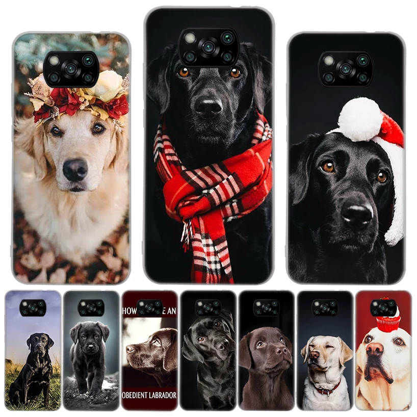 Labrador Retriever Labs Silicon Call Phone Case For Xiaomi Mi 11T 10T 9T 12X 11 Lite 12 Pro 10 9 8 11i 5X 6X Ultra 5G Coque Cove