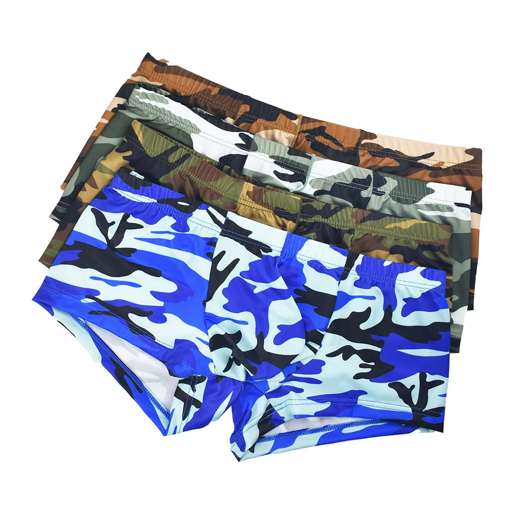 Herren-Boxershorts mit Tarnmuster – U-förmiger Beutel, ultrabequeme Unterwäsche, perfekt für den täglichen und lässigen Gebrauch – Detail 2
