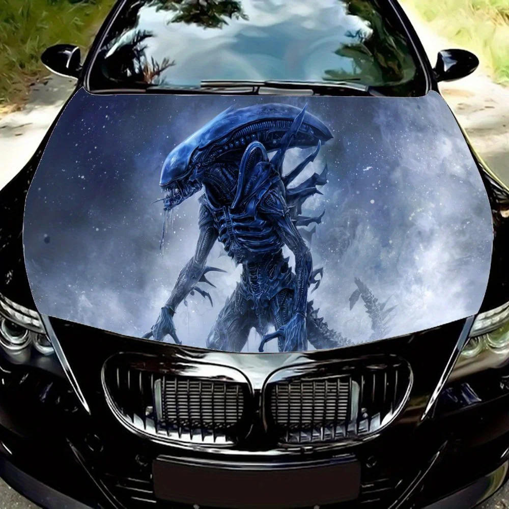

Weird and terrifying monster car hood stickers, waterproof self-adhesive, scratch resistant, easy to stick, durable car PVC stic