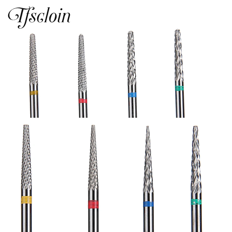 TFSCLOIN 1PCS Nail Drill Bits Tungsten Carbide Milling Cutter for Manicure Nail Polish Equipment UV Gel Remove Accessory Tools