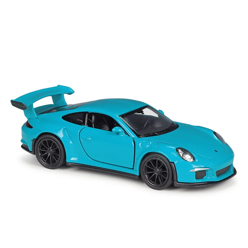 WELLY-Porsche 911 GT3 RS modelo de carro esportivo, brinquedo de liga metálica, carro puxado para criança, coleção de presentes, BD36, 2016