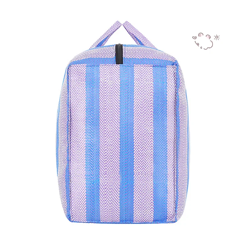 [H8G] Bolsa de nailon resistente entrelazada, organizador de almacenamiento de gran capacidad para viajes, contenedor de embalaje para transporte