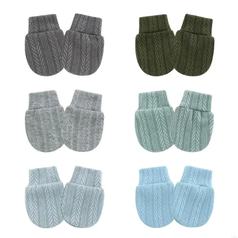 54DF Защитные средства для рук новорожденных Эластичный браслет Хлопковые варежки предотвращают появление царапин на коже