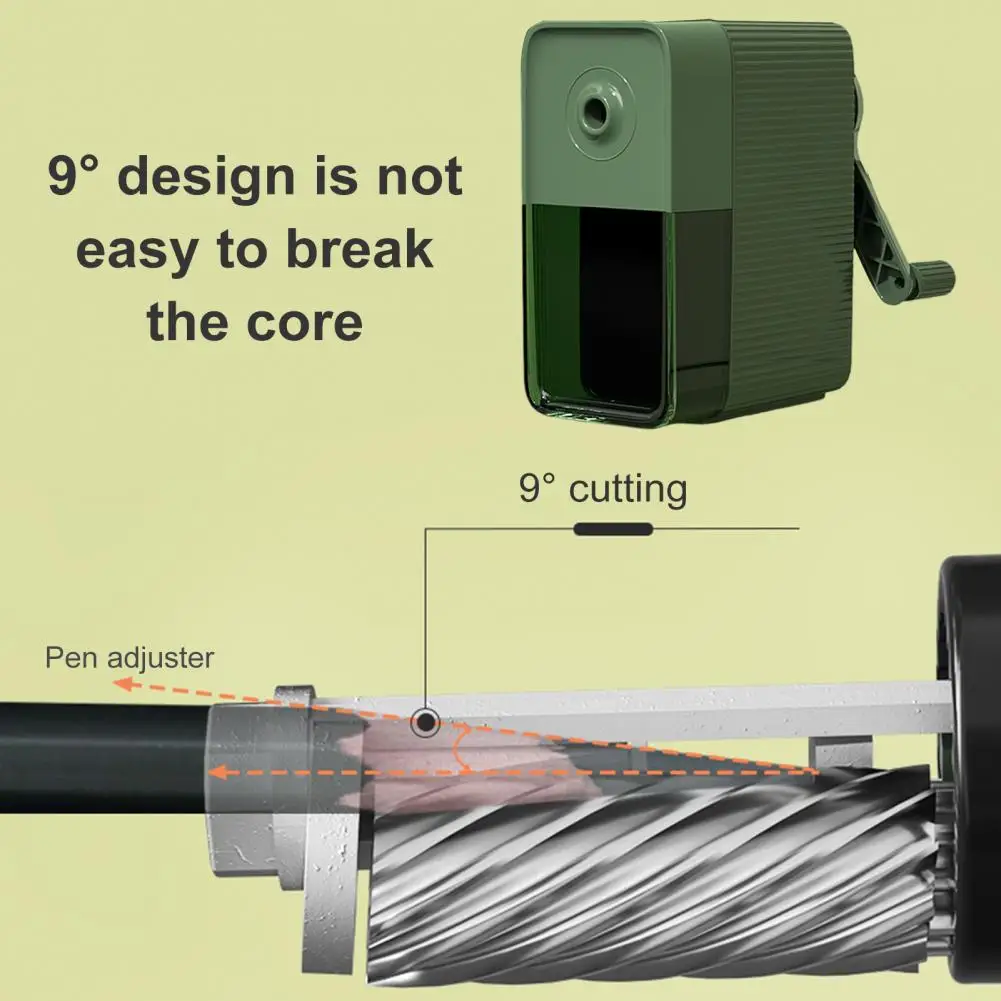 Art Student Manual Pencil Art Student's Essential 5-gear Manual Pencil Cutter Sketch Special Hand Handle for Stationery