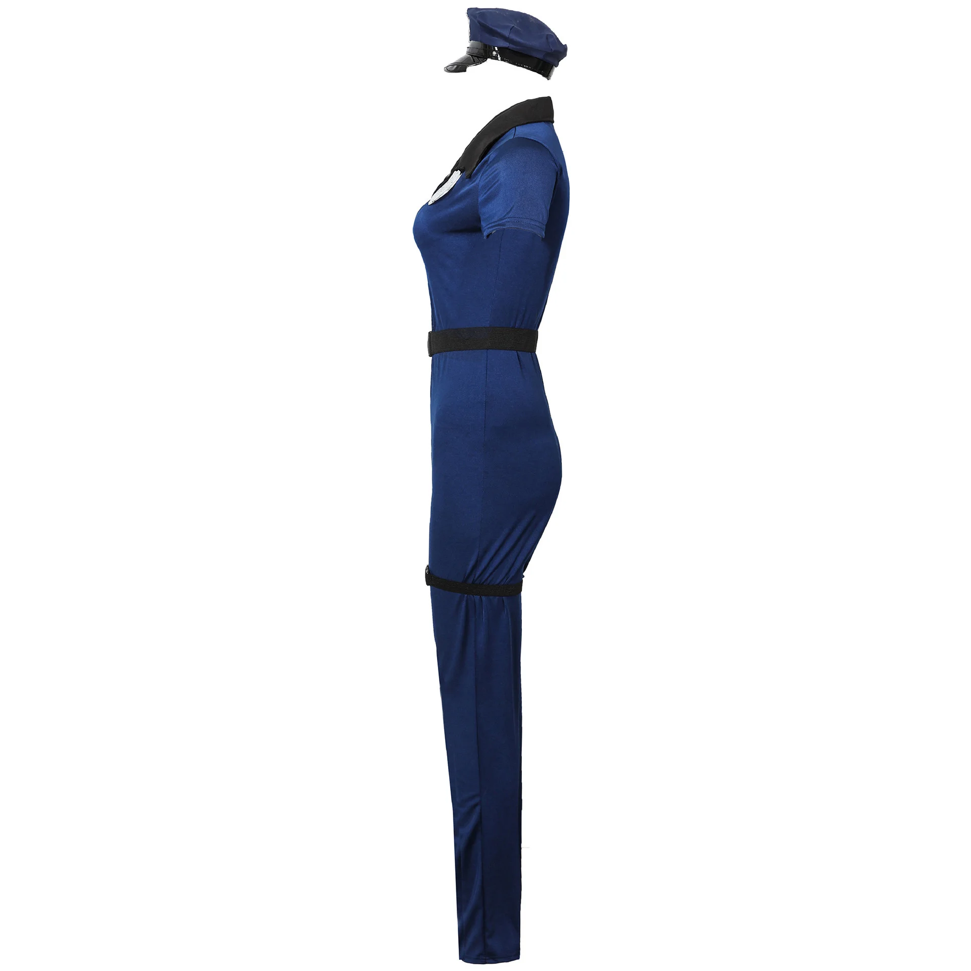 Costume de policier sexy pour femme, cosplay de policier, combinaison de séduction, robe de carnaval d'Halloween, uniforme de police pour femme adulte