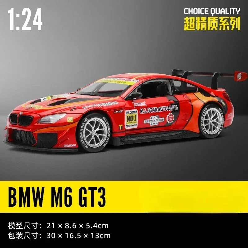 

1:24 BMW M6/M4 GT3 CSL Alloy Racing Car Model Diecasts Simulation Metal Toy Vehicles Car Model Collection Toys Gift