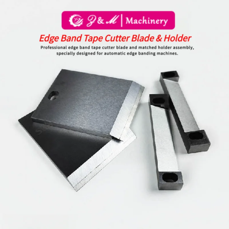 PVC ABS Edge Band Tape Cutter Blade & Holder for Edge Banding Machine High Speed Spring Steel Cutting Knife Assembly Woodworking