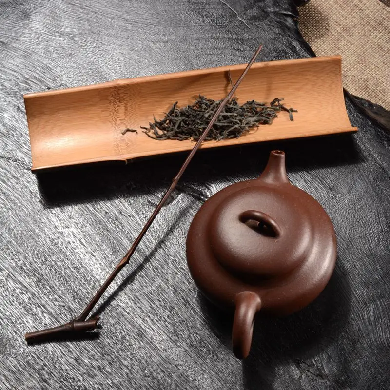 Ancient Bamboo Tea Spoon Tea Set Accessories Carbonized Bamboo Tea Tools Handmade Wooden Tea Ceremony Six Gentlemen