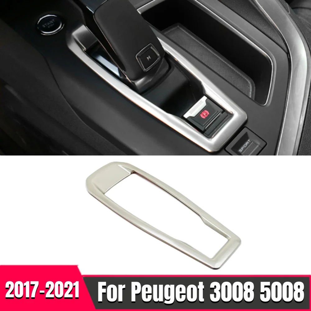 LHD! Stainless Interior Car Styling Accessories Window Lift Switch Control Panel Cover Trim For Peugeot 3008 5008 GT 2017-2022