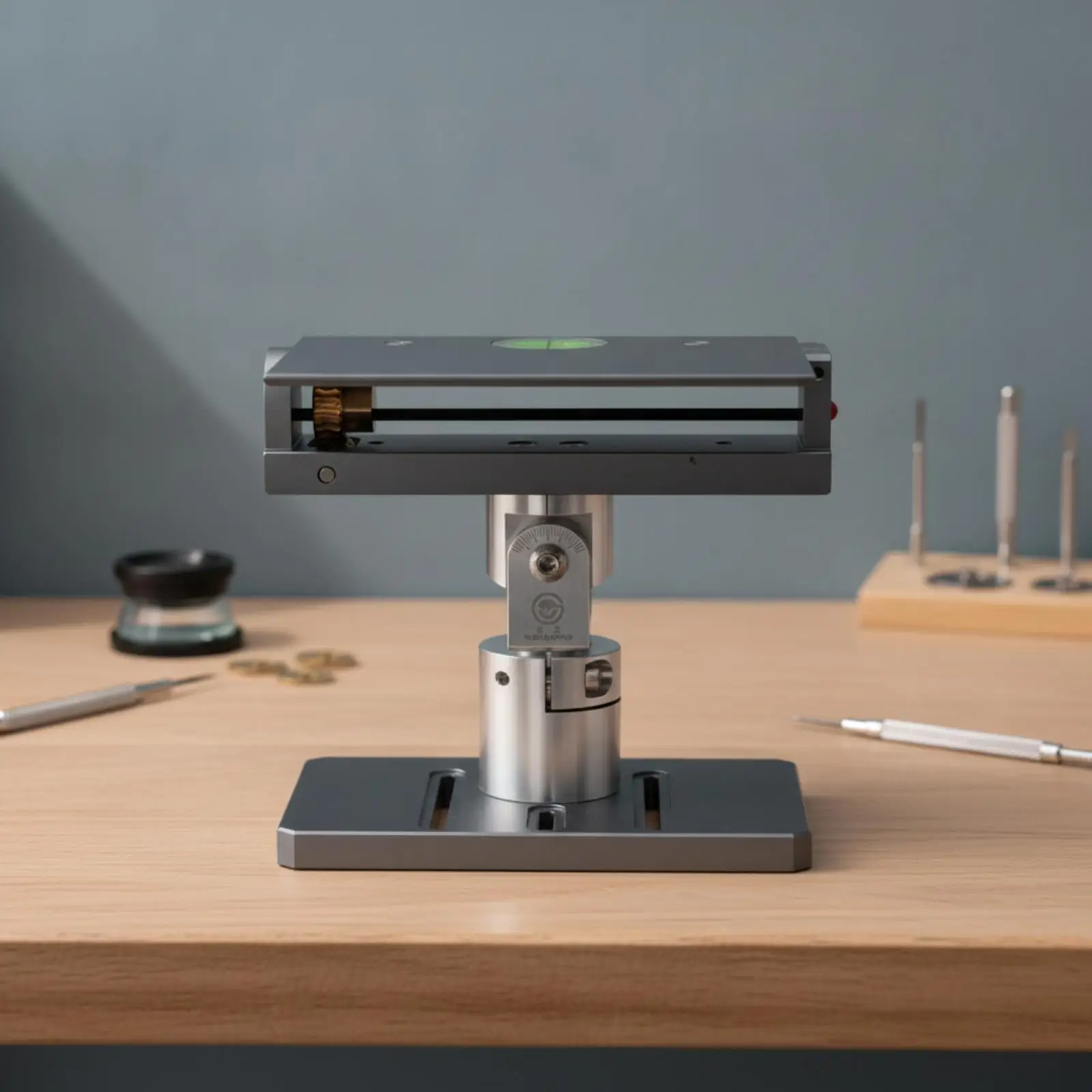 Watch Repair Stand with Bubble Level Heavy-Duty for Workbench, Watchmakers