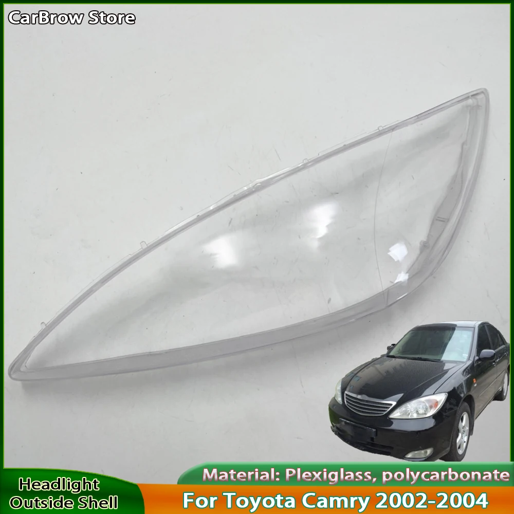 

Headlight Cover Plexiglass Lampshade For Toyota Camry 2002 2003 2004 Headlamp Lamp Shell Lens