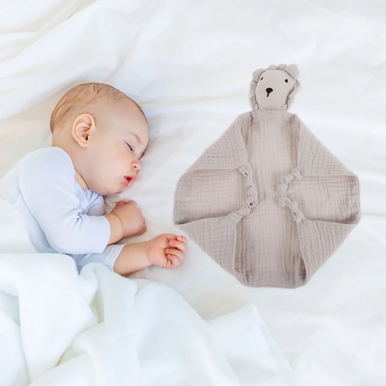 ผ้าห่มเด็กอ่อนเนื้อมัสลินนุ่ม ผ้าห่มปลอบประโลมสำหรับเด็กทารก ช่วยให้หลับสบาย สำหรับเด็กวัยหัดเดินที่กำลังฟันขึ้น