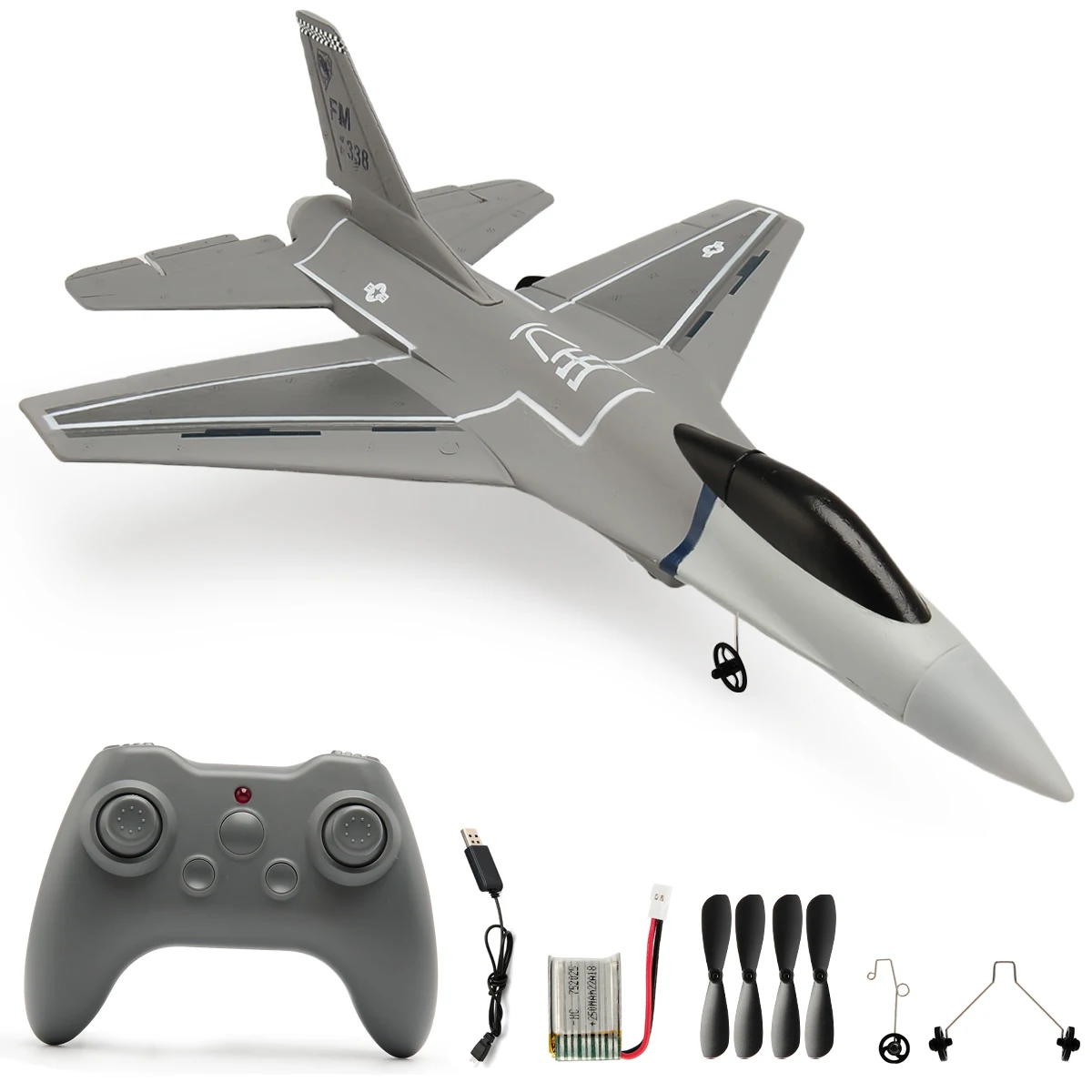 

F16 RC Glider 2.4G 3CH 6-Axis Gyro Remote Control Airplane With Self-stabilization System EPP Foam Plane Toys for Kids Boys