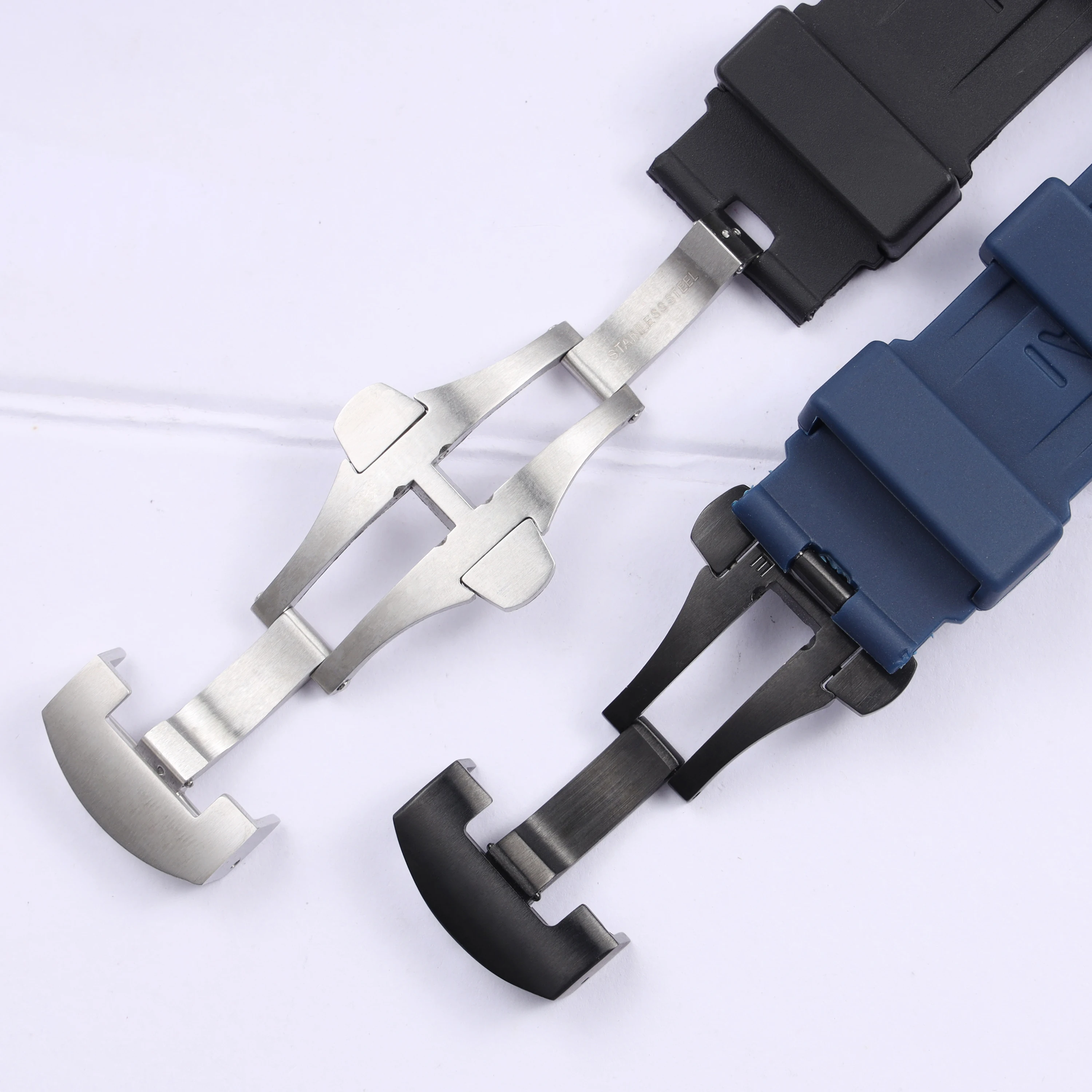 22 مللي متر 24 مللي متر 26 مللي متر مطاط مقاوم للمياه الرجال نشر المشبك حزام الساعات ل بانيراي حزام PAM441 359 111 المعصم سيليكون حزام سوار