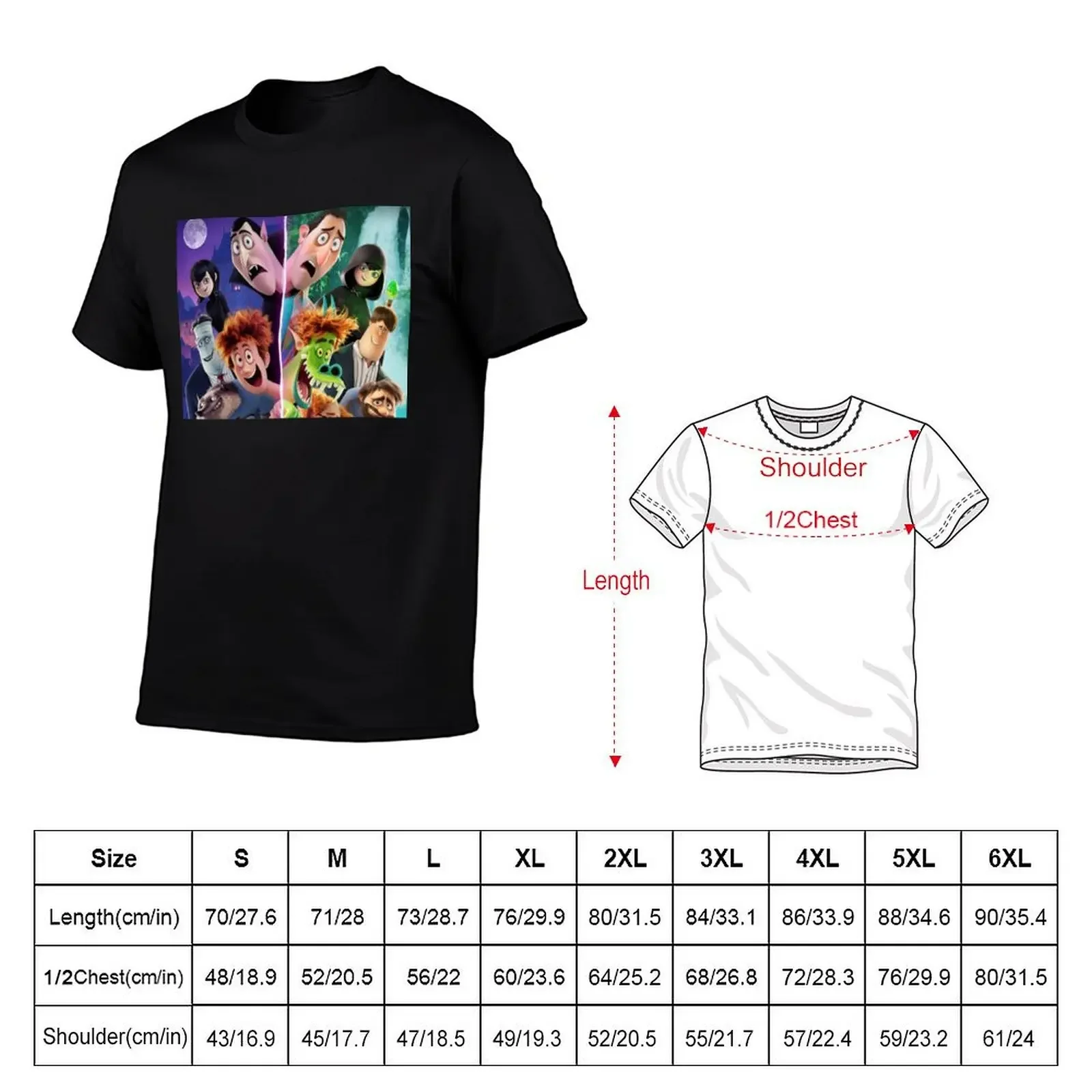 Animated Hotel - Transylvania - Transformia animated series T-Shirt oversized anime tshirt cotton graphic tees mens clothes