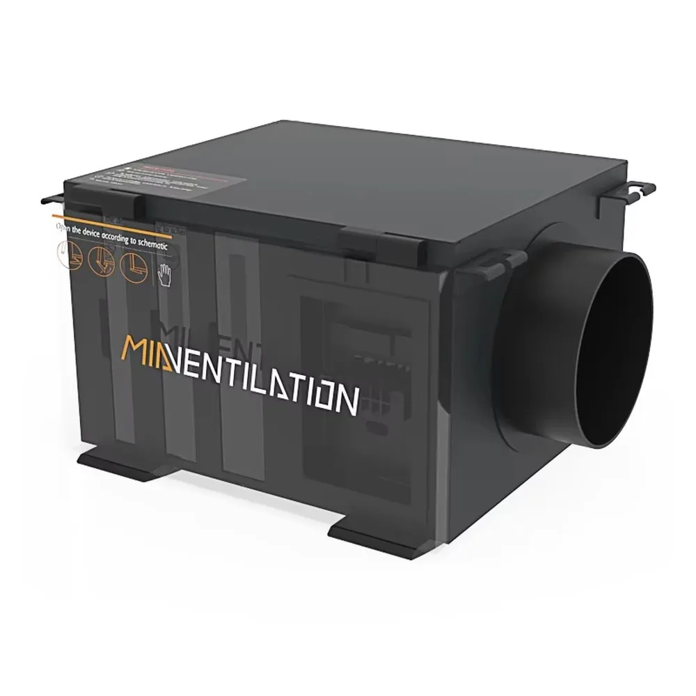 Carbon HEPA Duct Filter Box Inline 4/6/8 Inch Fan Connector 100/150/200mm HVAC Ventilation Air Heat Recovery System