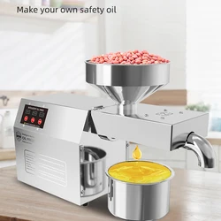 B01 Household Oil Press machine Intelligent Cold Press Peanut Flax Seed Walnut Oil Extractor Presser