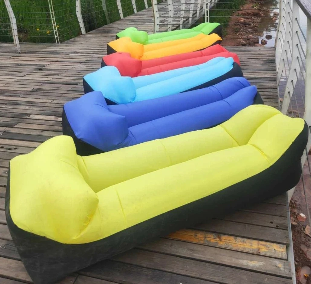 Seaside Beach Inflatable Float Bed Single Leisure Lazy Sofa Outdoor Pool Water Rest Lounger