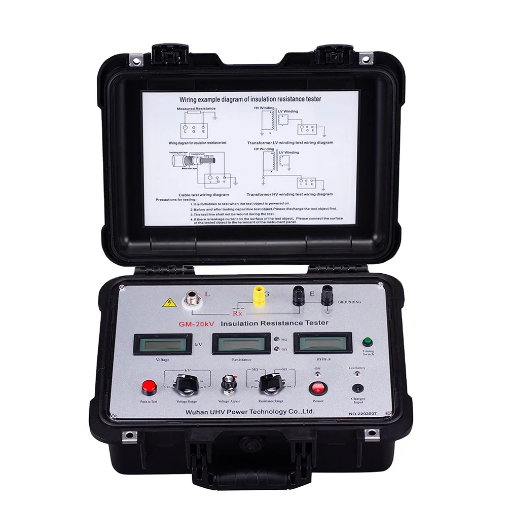 

Портативный измеритель сопротивления изоляции GM-20kV по низкой цене