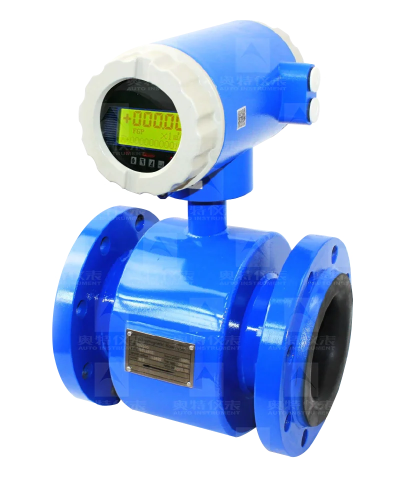 4-20mA Digital Smart Hot Water Magnetic Flowmeter Electromagnetic Flow Meter
