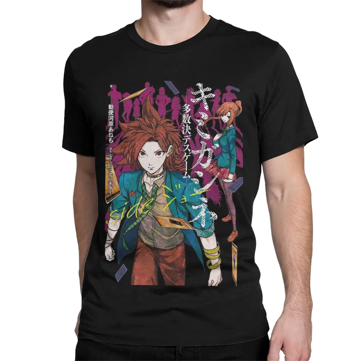 Horror Game YTTD Anime for Men Women T Shirt Your Turn To Die Humor Tees Short Sleeve  T-Shirt 100% Cotton Printing Clothes