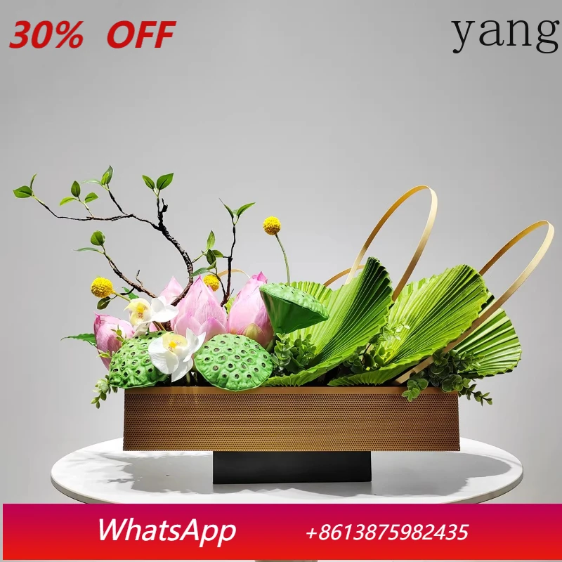 

LH Modern Simple Simulation Flower Green Plant Ornament Countertop Floral Ornament