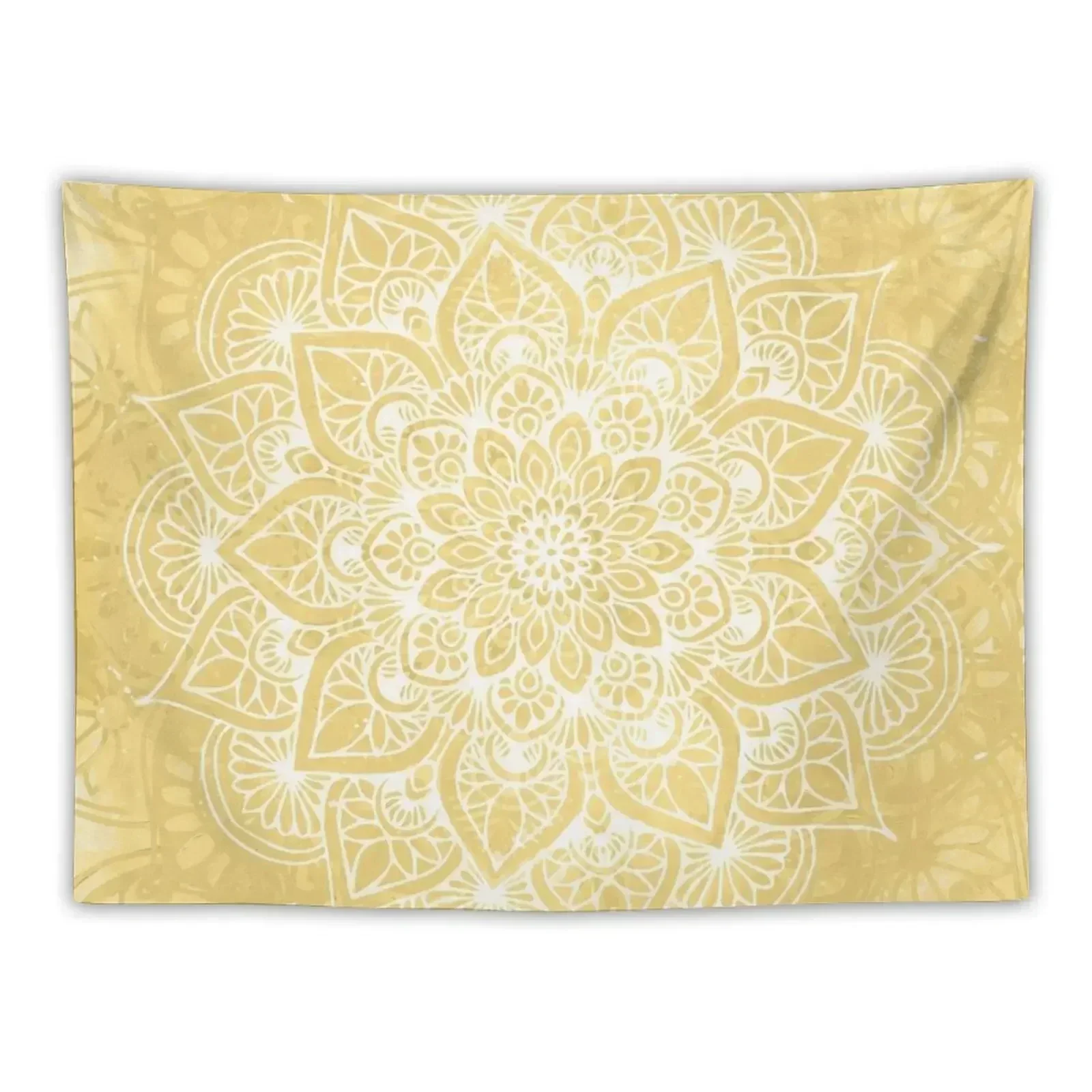 

Mandala, Boho Summer, Yellow Flower of Life Tapestry Outdoor Decor Home And Comfort Decor Aesthetic Room Decors Tapestry