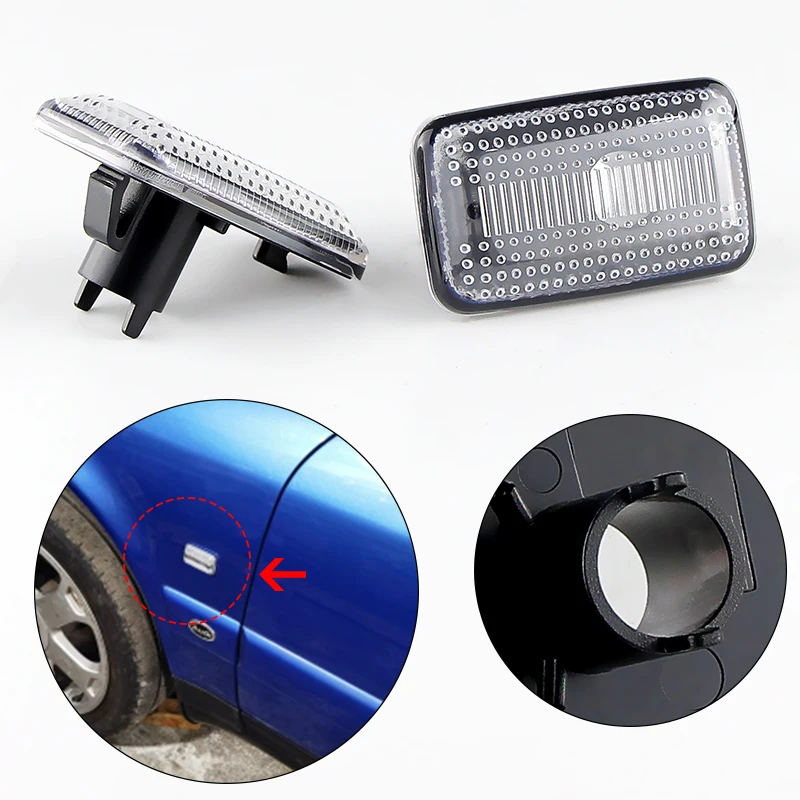 2Pcs Side Marker Light Housing Cover No bulbs OEM:4A0949101,161949117 for AUDI 100 Avant 200 80 90  S2 Coupe Cabriolet
