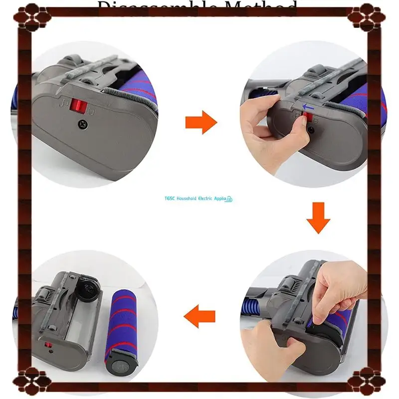 ل دايسون V6 DC58 DC59 DC61 DC62 DC74 أجزاء المكنسة الكهربائية فرشاة الأرضية رئيس أداة لينة الأسطوانة الأنظف رئيس