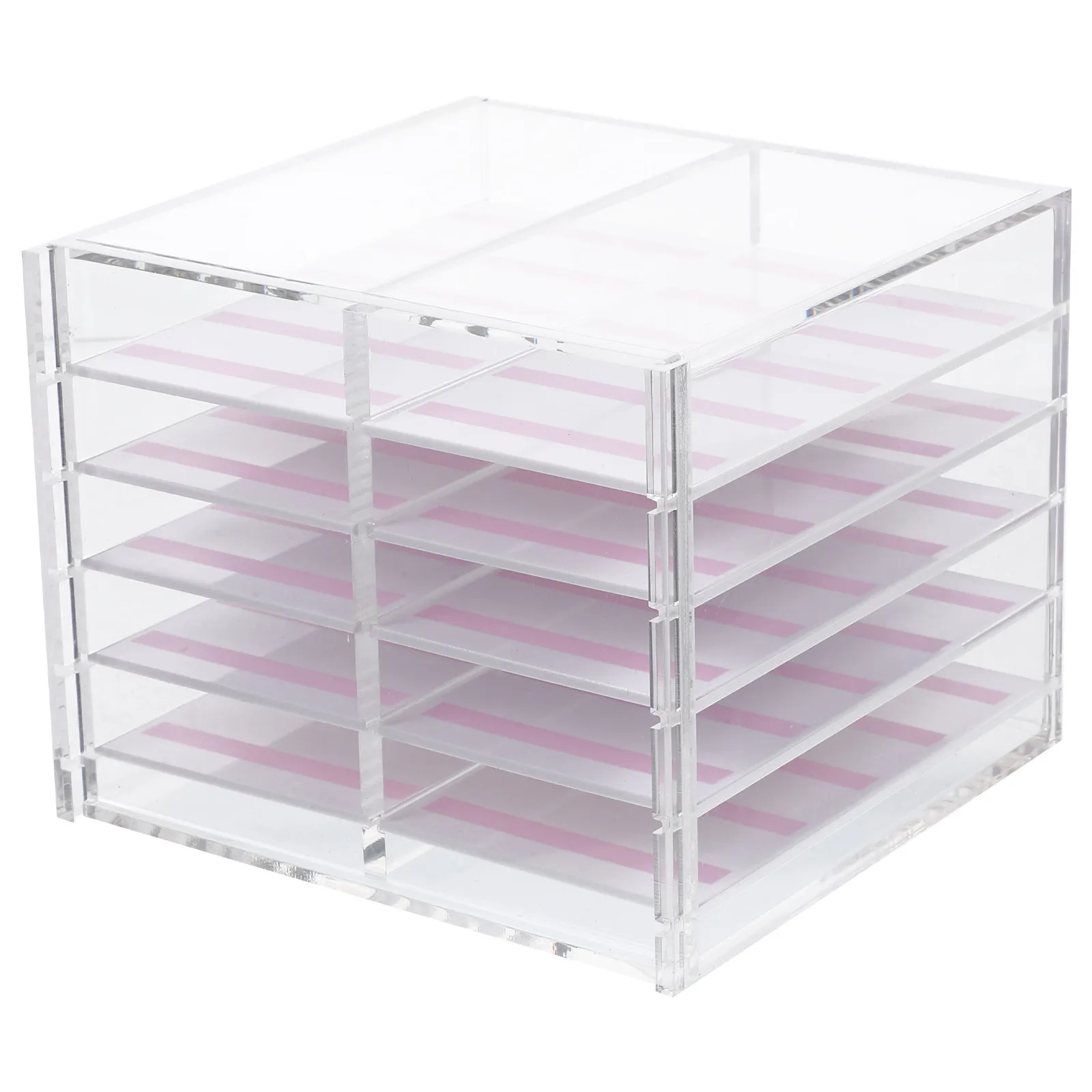 

Многослойный акриловый органайзер для накладных ногтей на 10 отделений, коробка для хранения и демонстрации маникюрных принадлежностей, кейс для маникюрного искусства