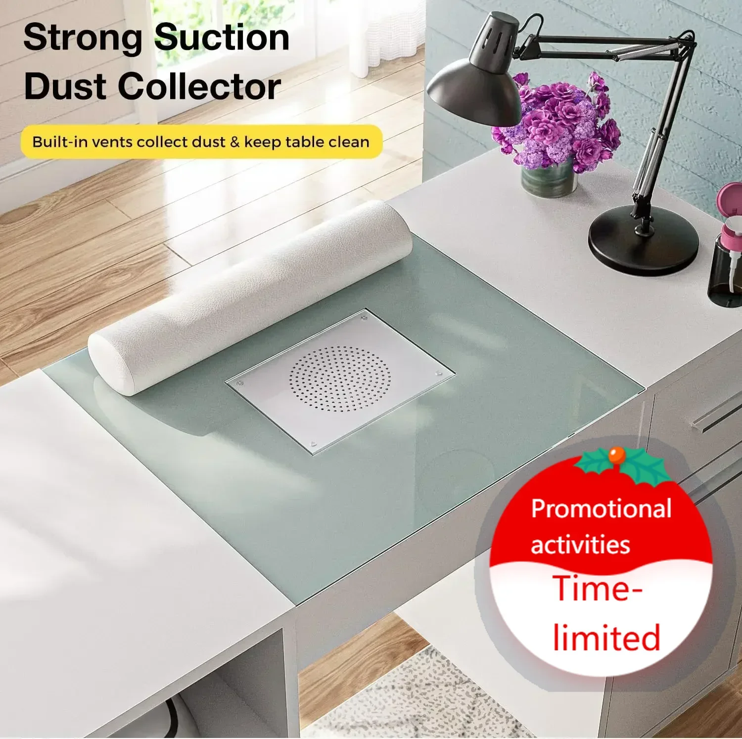 

Хит продаж: Маникюрный стол-станция с 2 пылесборниками, рабочая станция для салона красоты с выдвижными ящиками и шкафчиками для хранения