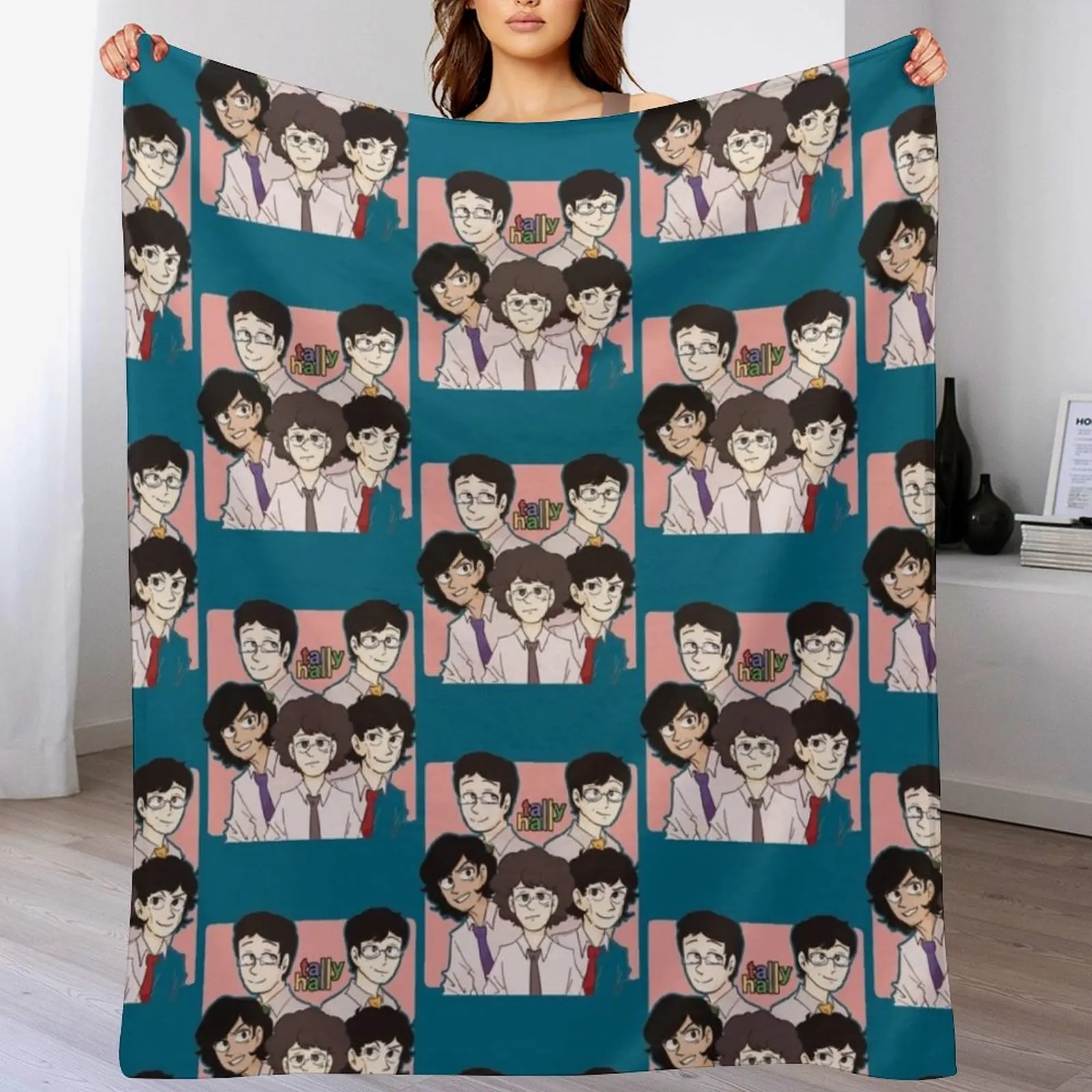 

Tally Hall pixel Throw Blanket Cozy Home Blanket Gift for Christmas Holiday