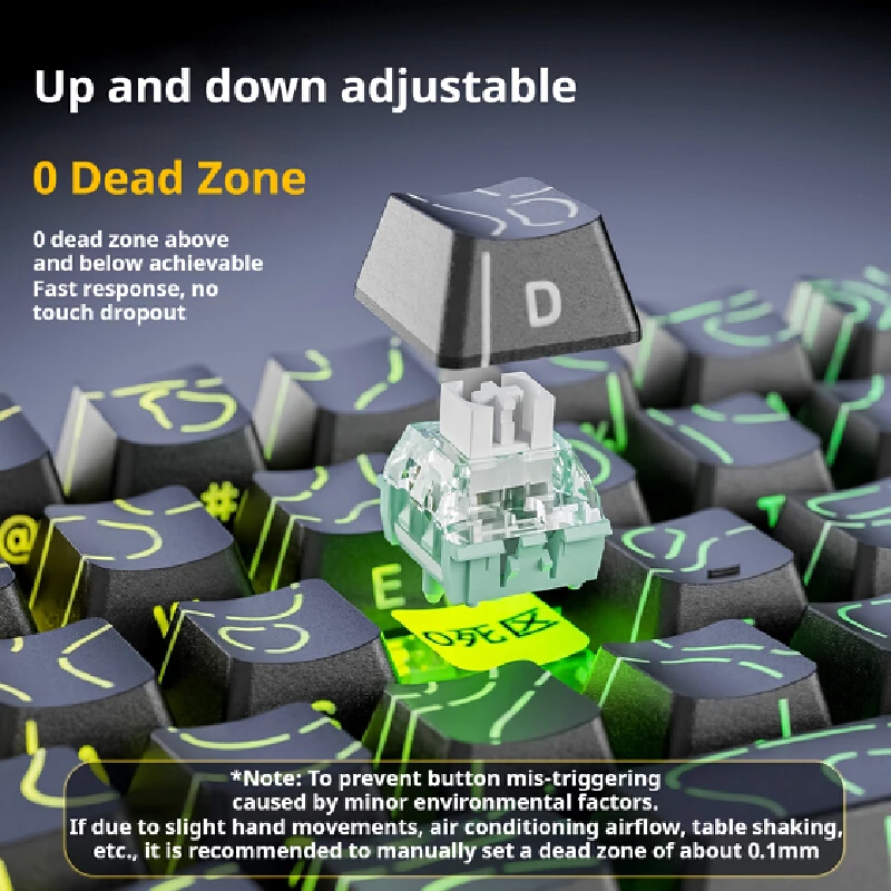 هجوم القرش X68HE المحور المغناطيسي لوحة المفاتيح الميكانيكية حمار الطوارئ وقف Valorant خاص مريح مفتاح كامل الساخن قابل للتبديل ABS