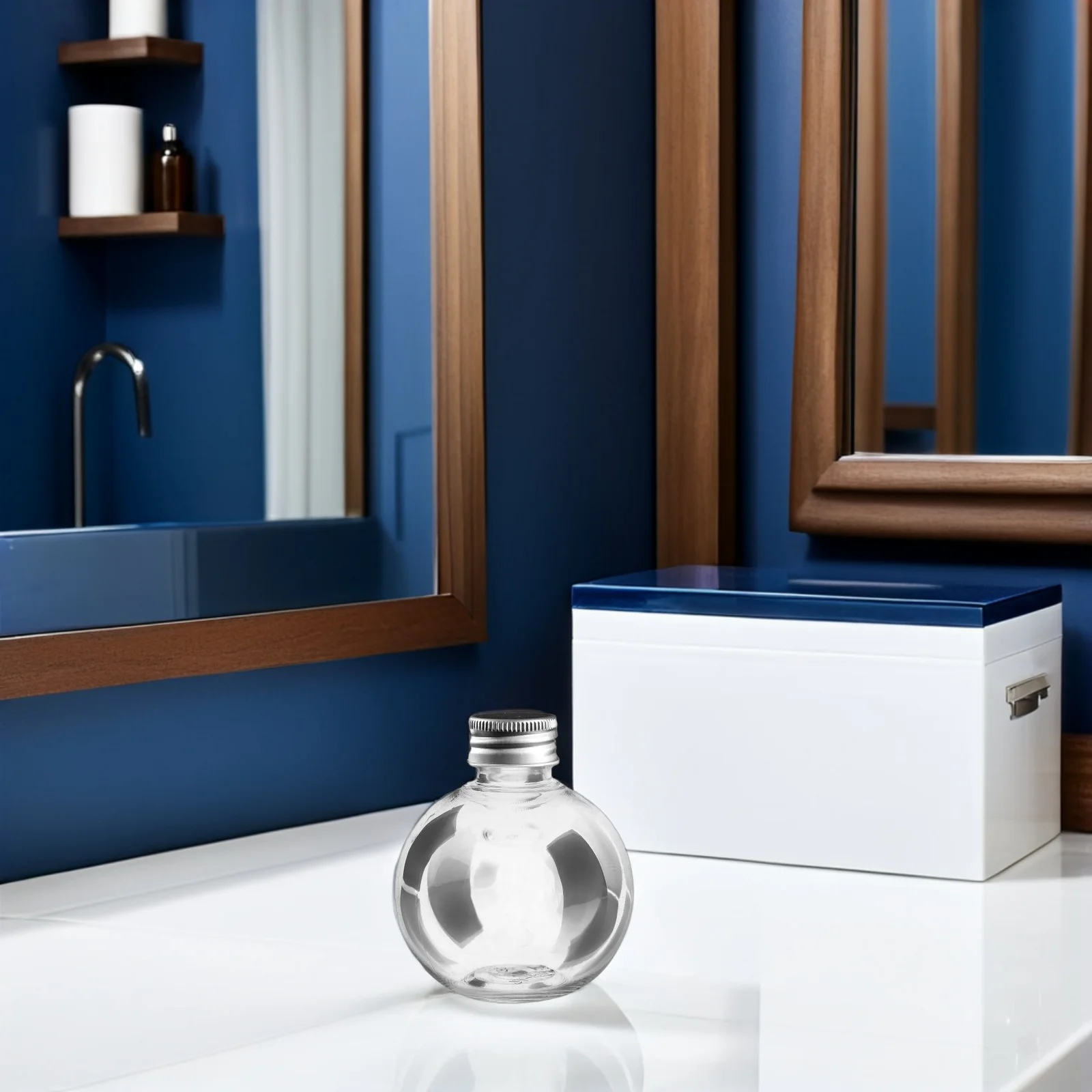 

20Pcs Clear Pet Spray Bottles Bulb Shaped Screw Top Empty Plastic Container for Home Storage Craft Decoration Empty Bottle