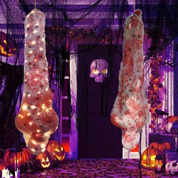 Halloween Dead Props Horror Outdoor Decoration Creepy Corpse Lamp Set Scary Fake Victim Haunted House Home Hanging DIY Halloween