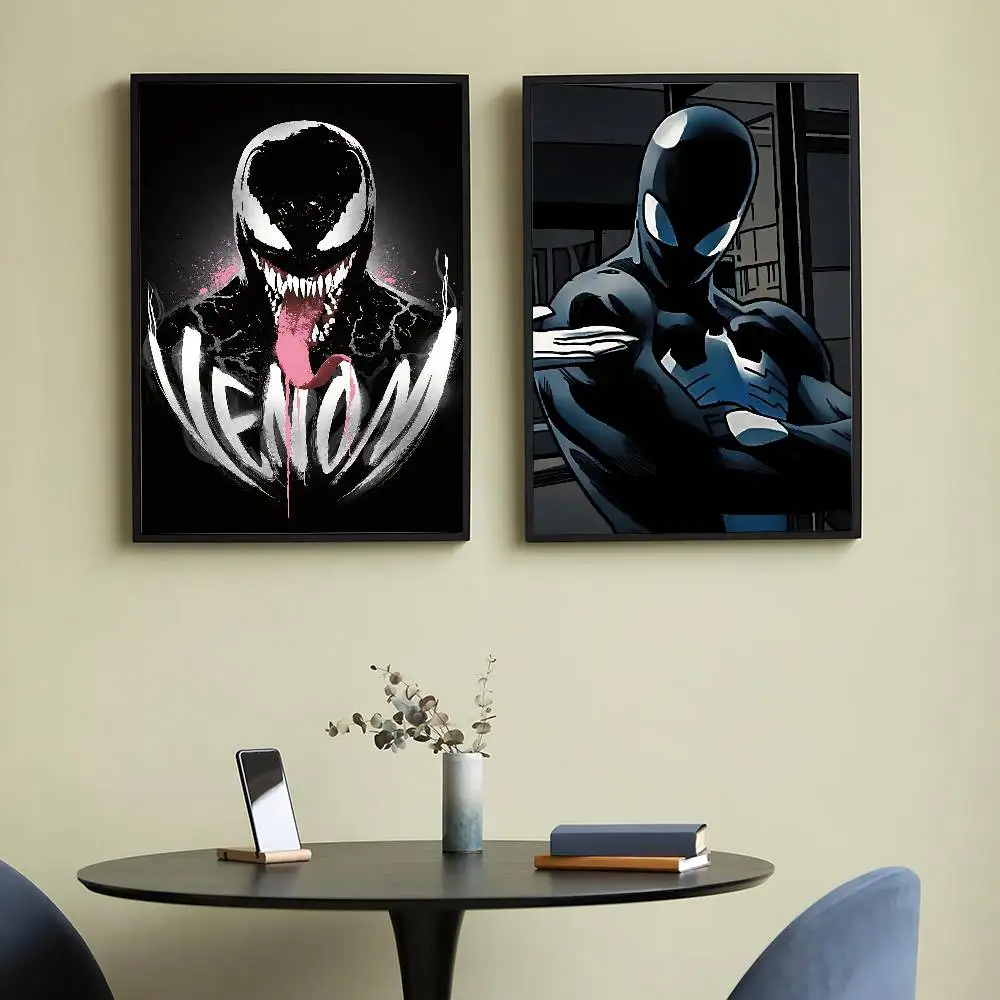 Cool H-VenomS 블랙 포스터 프레임 없는 포스터 크래프트 클럽 바 종이 빈티지 포스터 벽 예술 그림 침실 연구실 스티커