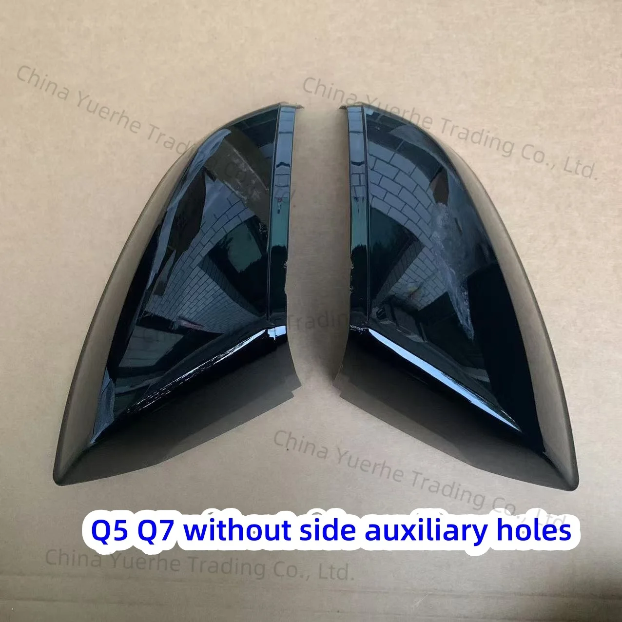 OEM لأودي Q3 Q2 A3 S3 8Y A4 A5 S4 S5 B9 Q5 2017-- Q7 2016- طلاء البيانو الأسود مرآة الرؤية الخلفية قذيفة العمياء مرآة مساعدة #4