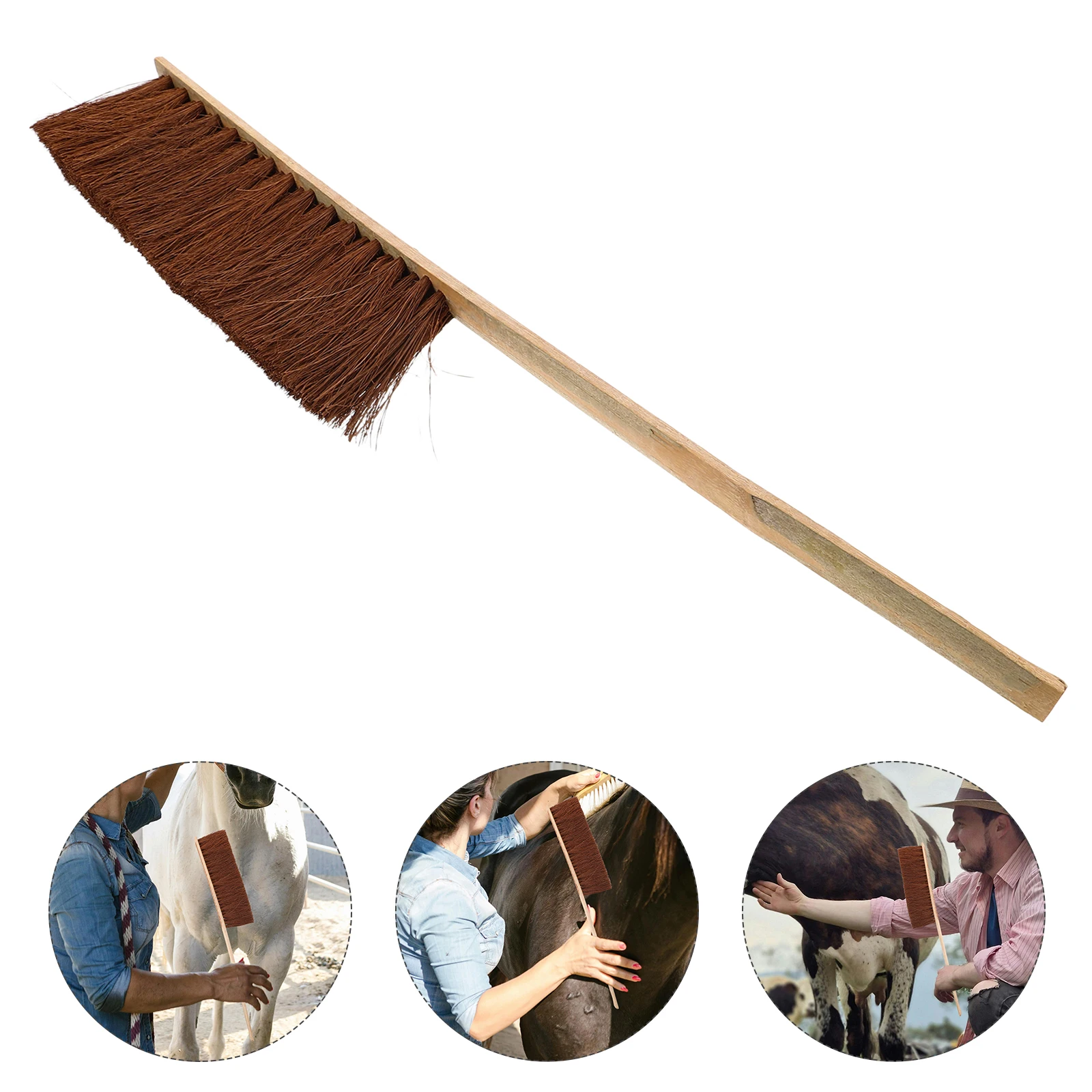 

Horse Cleaning Brush Accessory Grooming for Shedding Supplies Brushes Scrubbing Durable Broom Pet Hair
