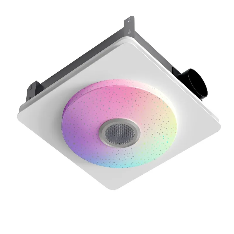 Ceiling exhaust fan RGB light effect ambient light, Bluetooth music, bathroom three-color lighting ventilation fan