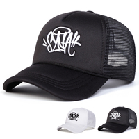 Unisex SYNA Letter Embroidery Baseball Net Caps Spring and Summer Outdoor Adjustable Casual Hats Sunscreen Hat