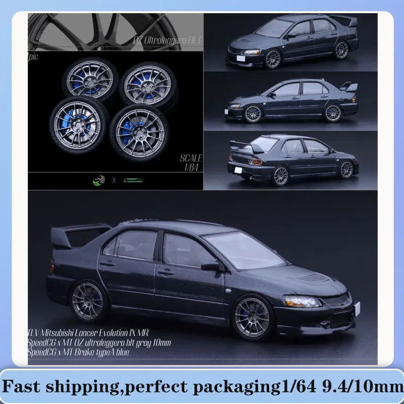 1/64 SpeedCG 9.4/10mm Car Modified Wheels SE035/SE036/108 Rubber Tires Resin Wheels Suitable for 1:64 Static Car Model Boy Gifts