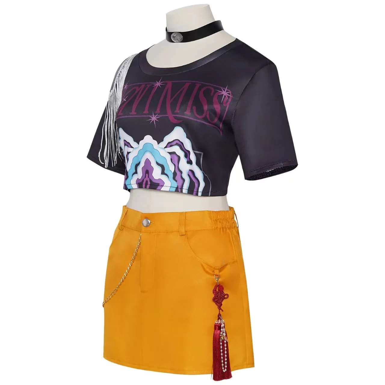 هالوين 2026 KPop رومي زوي تأثيري الفتيات المرحلة الملابس شيطان هنتر Disfraz زي سنوات هالوين كرنفال ملابس للحفلات #4