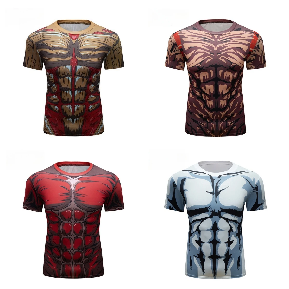 

Men Gym Compression Sportswear Short Sleeve Stylish Print Outdoor Running Fitness Boxing Training Sports Shirt Man T-Shirts Tops